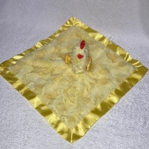 Cloud island yellow plush chickie lovey security blanket